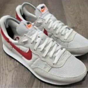 Nike White and Red Athletic Shoes